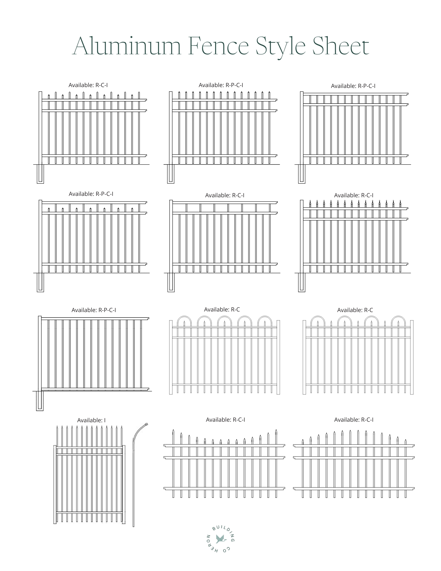 Aluminum Fence Styles and Designs