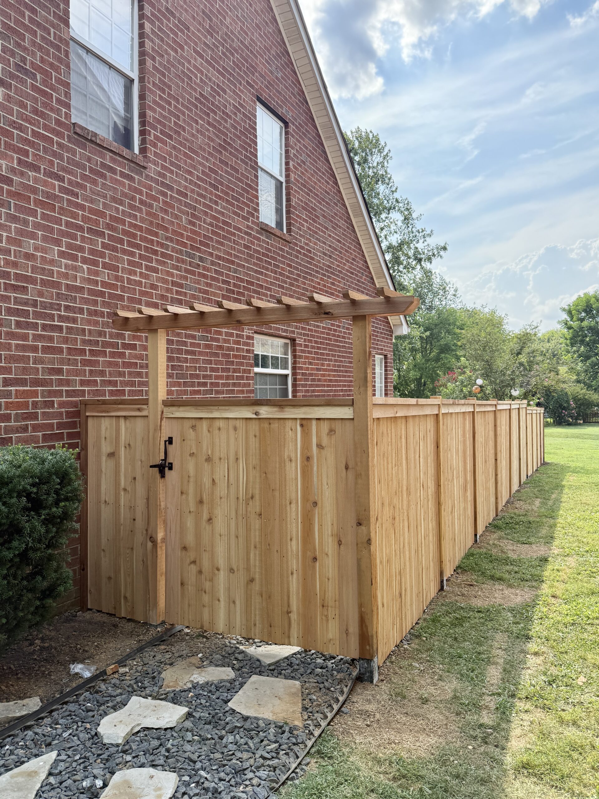 Cedar Fence Gate and Arbor